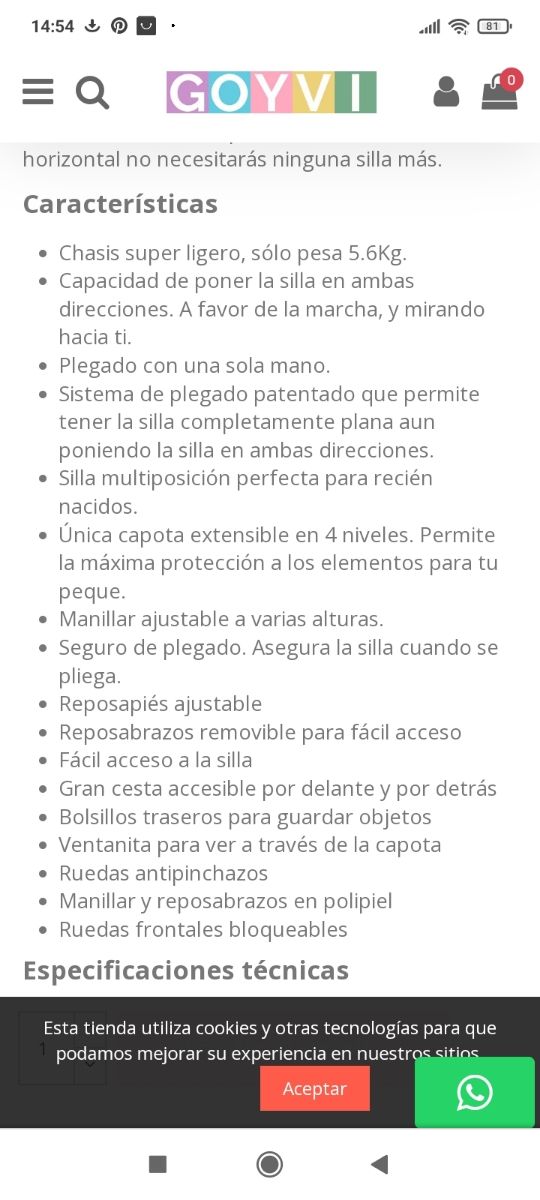 Silleta Valco Snap ultra trend