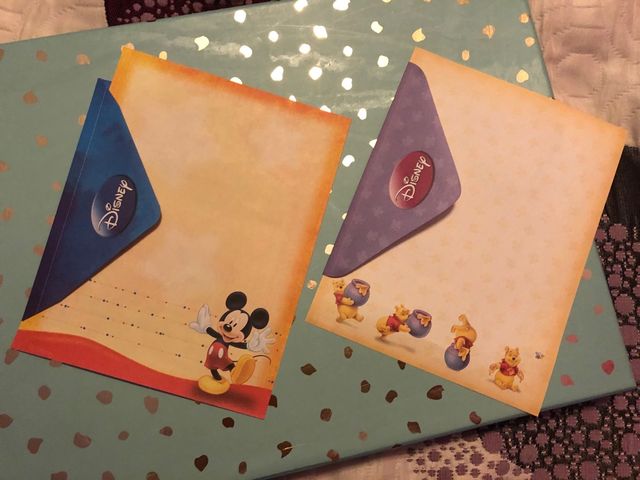 Cartas perfumadas, cartas de olor Disney