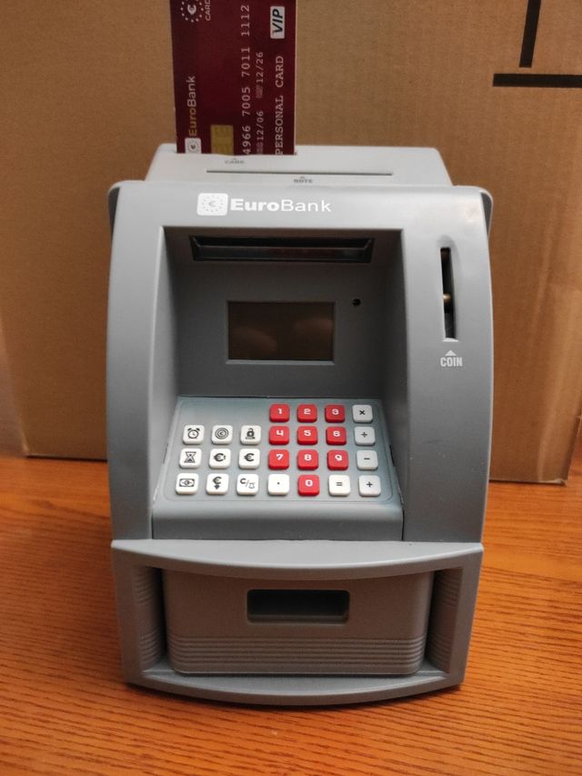 Hucha eurobank cuenta monedas