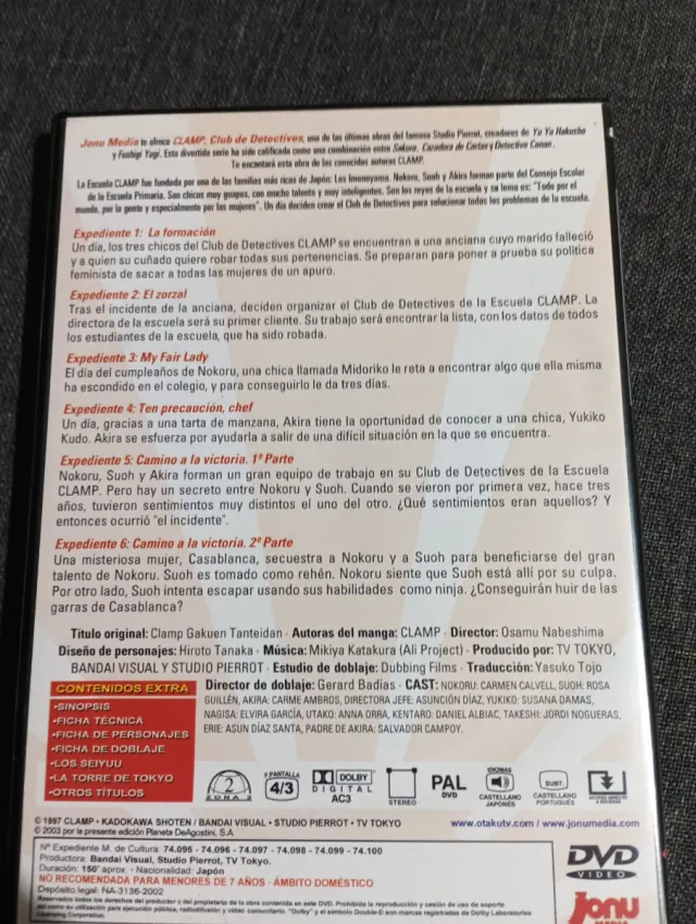 Clamp pack 5 mangas + 1 DVD español Japonés