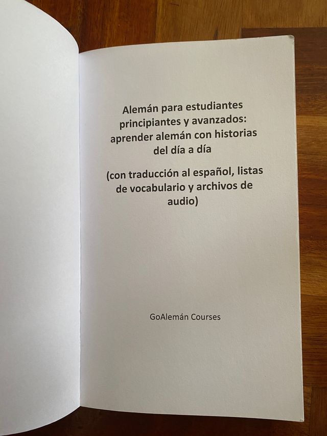 Libro para aprender alemán