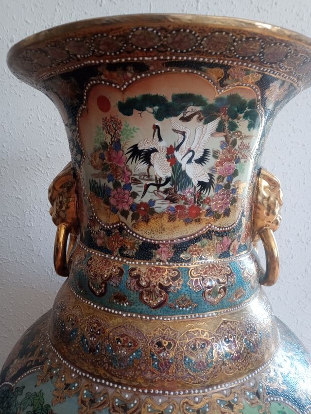 Jarrón Chino Grande Satsuma Style