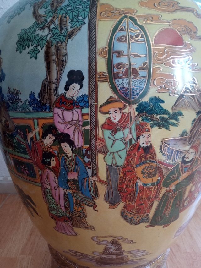 Jarrón Chino Grande Satsuma Style