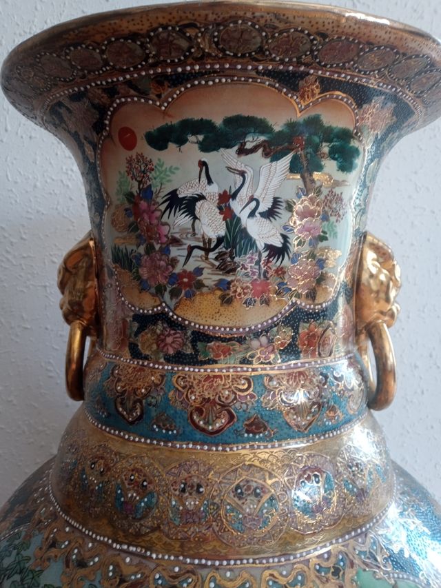 Jarrón Chino Grande Satsuma Style