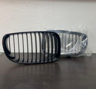 Parrilla De Riñón Negra M Power Para BMW Serie 1 F20 F21 3/5 Puertas 2015-2018 - Doble Barra, Estilo Deportivo