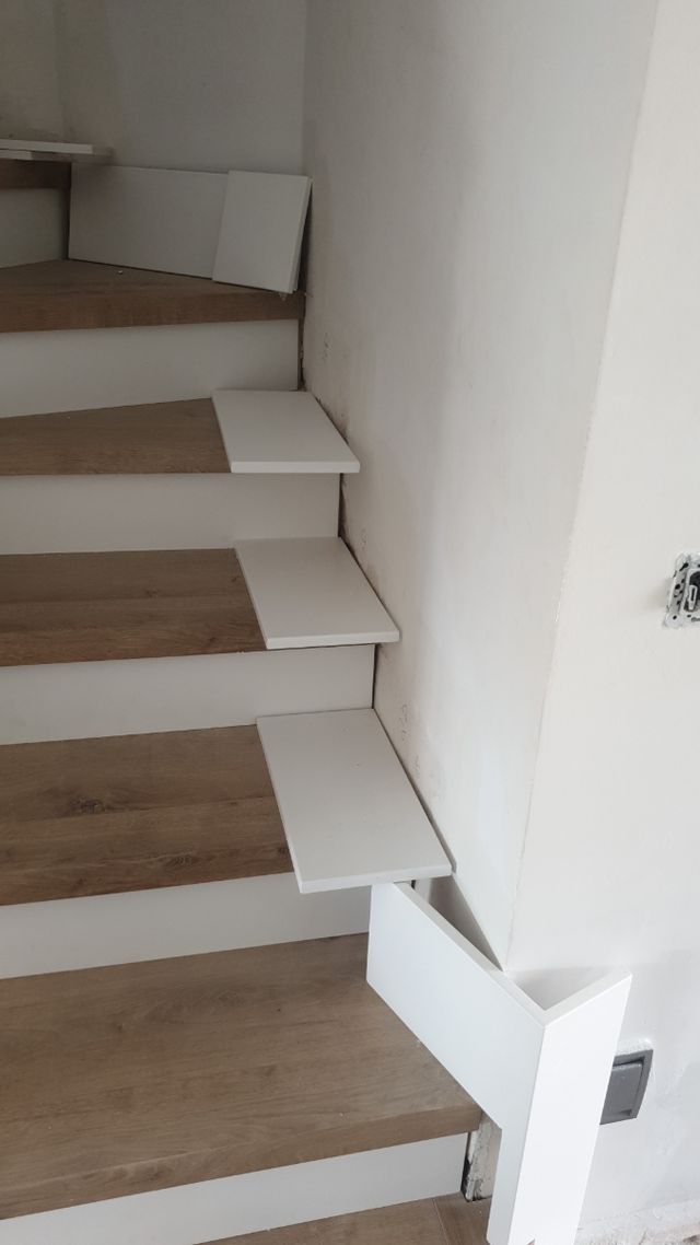 Escalera madera y tarima