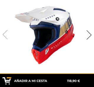 Talla L. Casco pull in chachenger master.
