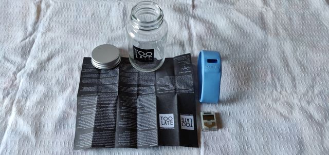 TOOLATE Bracciale orologio originale azzurro, mai