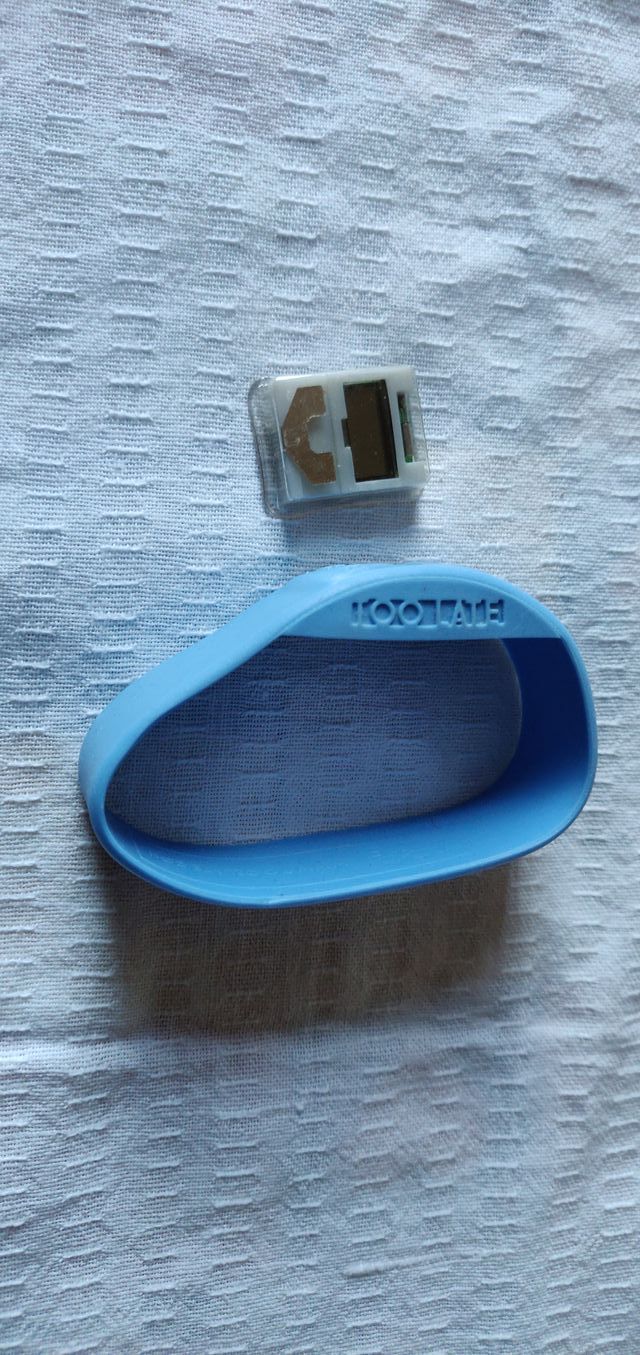 TOOLATE Bracciale orologio originale azzurro, mai