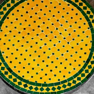 mesa de mosaico  artesanal
