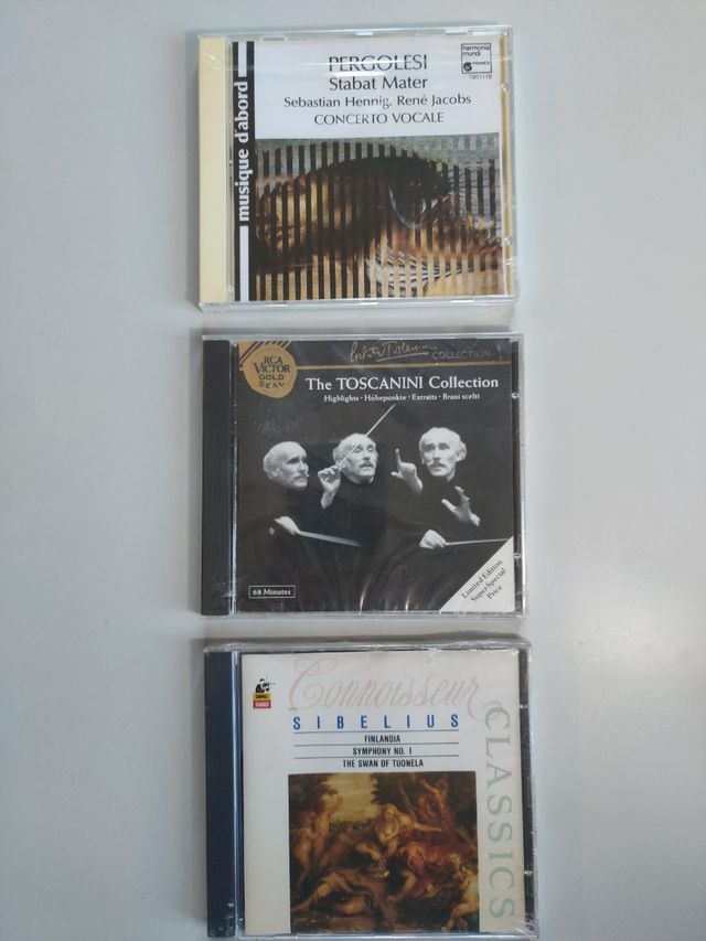 SUSAN BOYLE. THE PRIESTS. PERGOLESI.TOSCANINI.CDs.