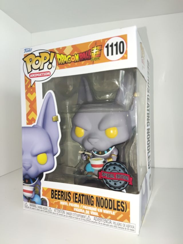 Beerus Eating Noodles 1110 Dragón Ball Z Funko pop de segunda mano por