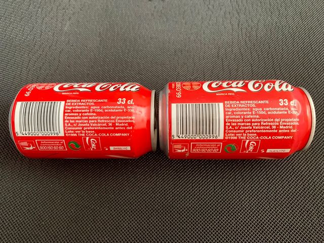 COCA COLA vintage año 1999 sin abrir. Queda solo 1