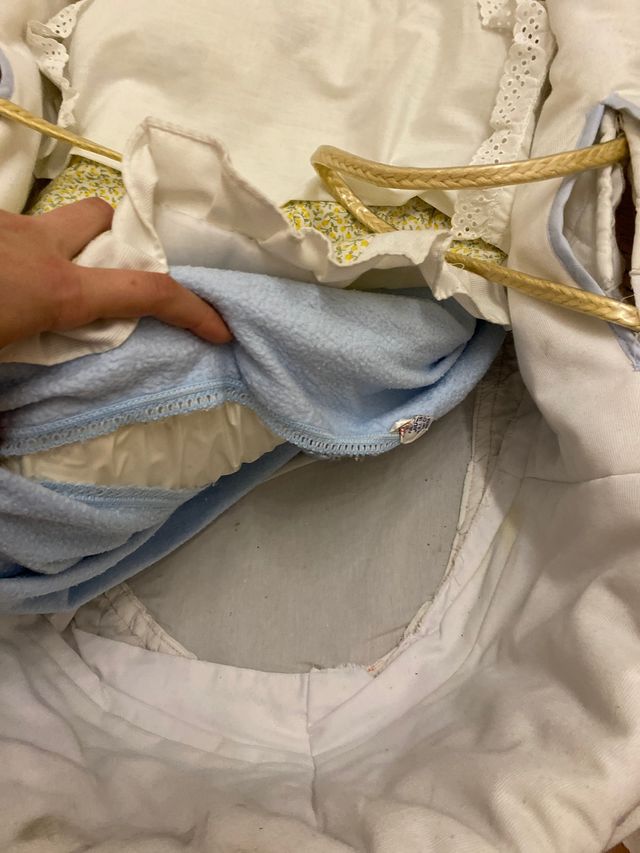 Colecho para bebé de mimbre