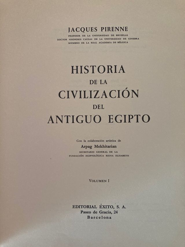 Historia de la civilización del antiguo Egipto