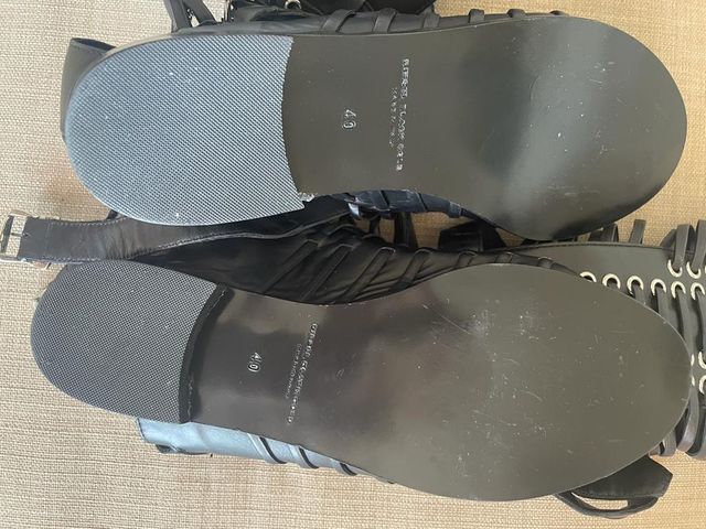 Sandalia esclava Negra diésel sin usar