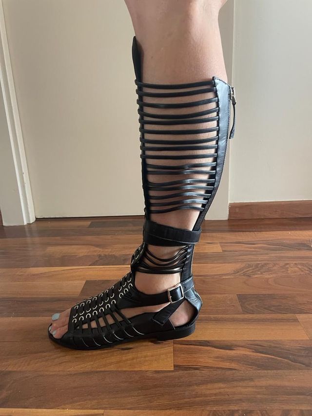 Sandalia esclava Negra diésel sin usar