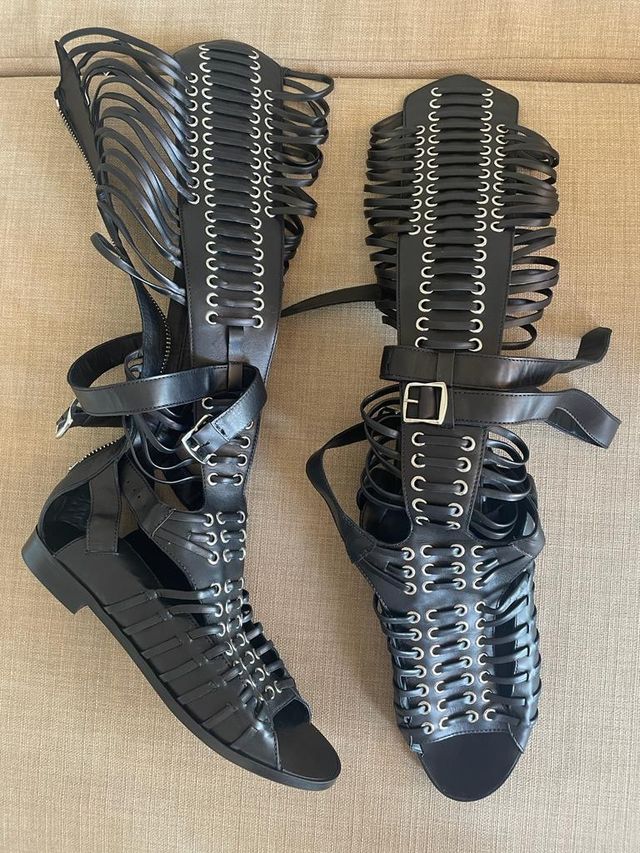 Sandalia esclava Negra diésel sin usar