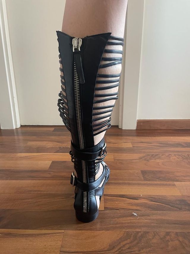 Sandalia esclava Negra diésel sin usar