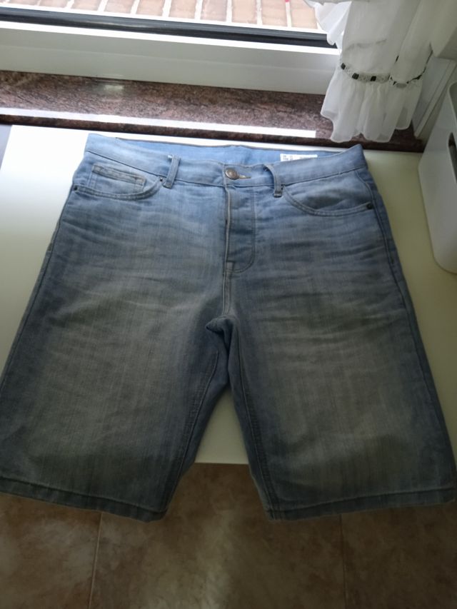 Bermuda vaquera hombre