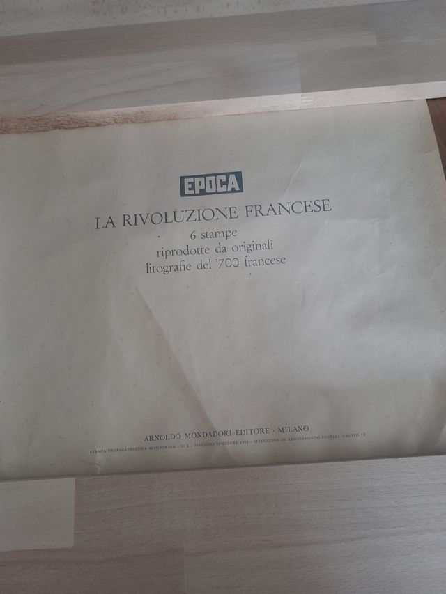SEI STAMPE VINTAGE  RIVOLUZIONE FRANCESE