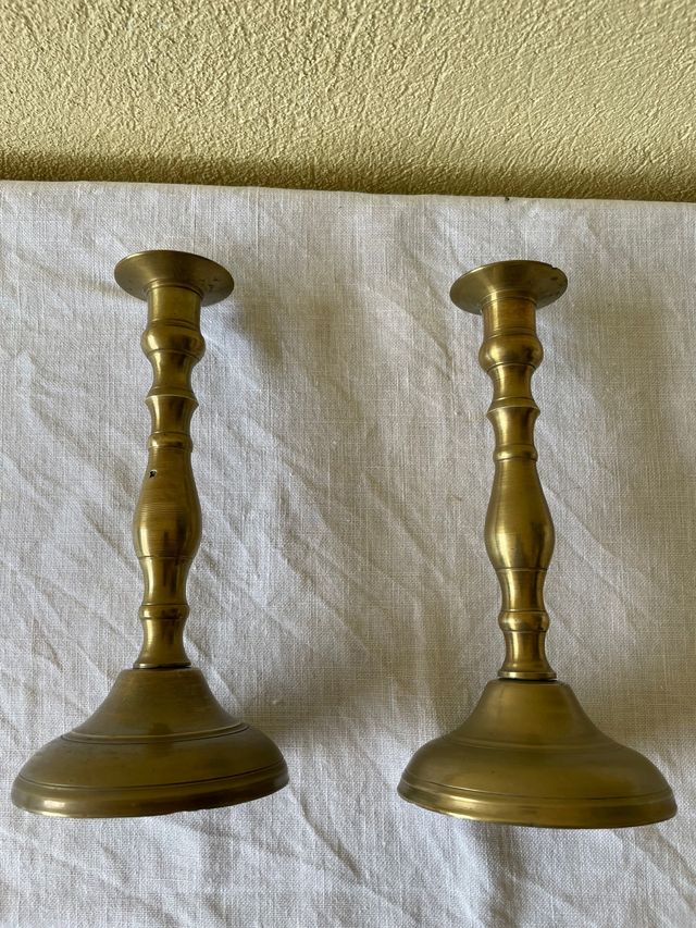 Candelabros de bronce