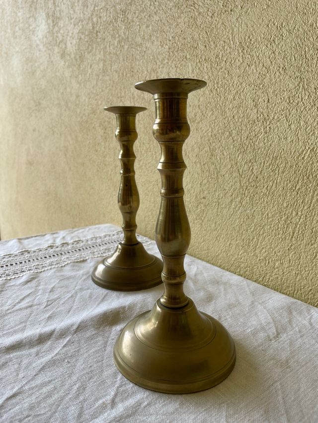 Candelabros de bronce