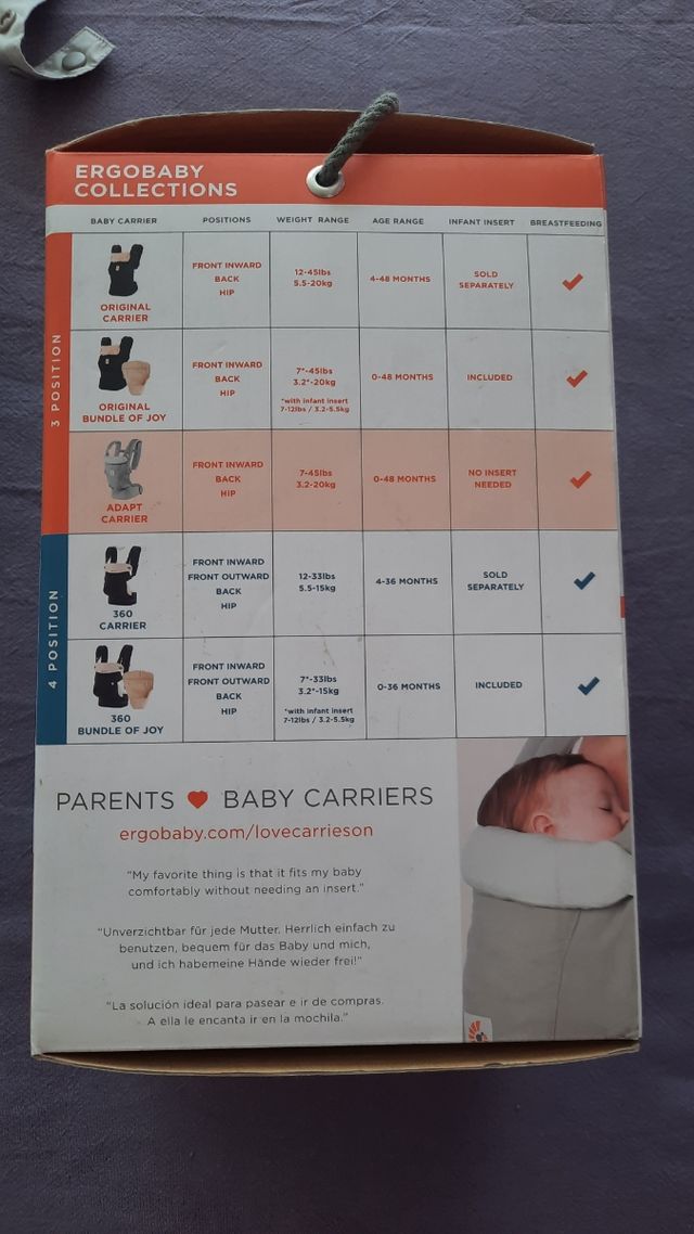 Mochila portabebes Ergobaby