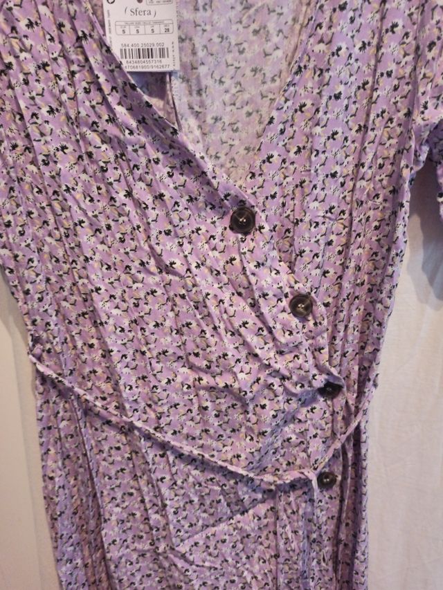 vestido largo morado sfera talla S