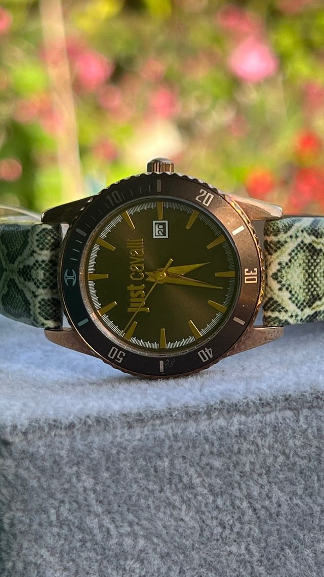 Reloj de acero chapado en oro rosa de Just Cavalli