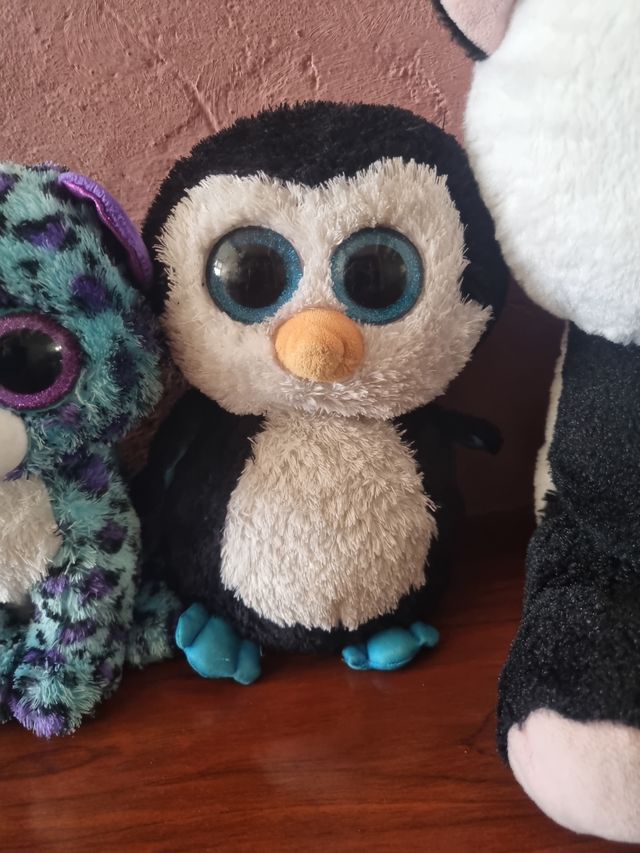 peluches ojos purpurina, varios tamaños