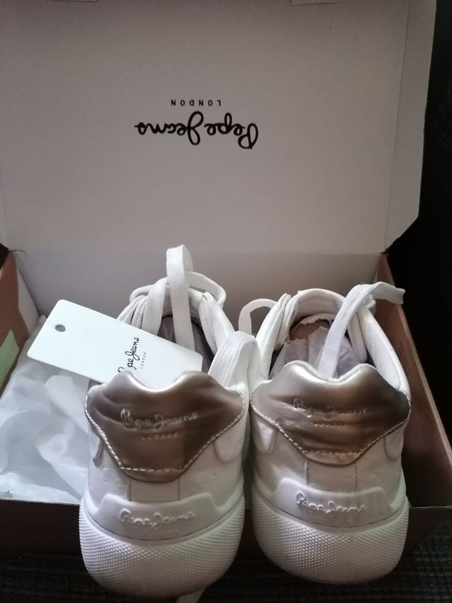 zapatillas cuero pepe jeans.