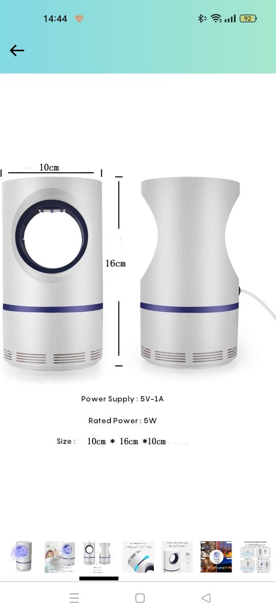 ✅lampara absorción mosquitos a estrenar ✅