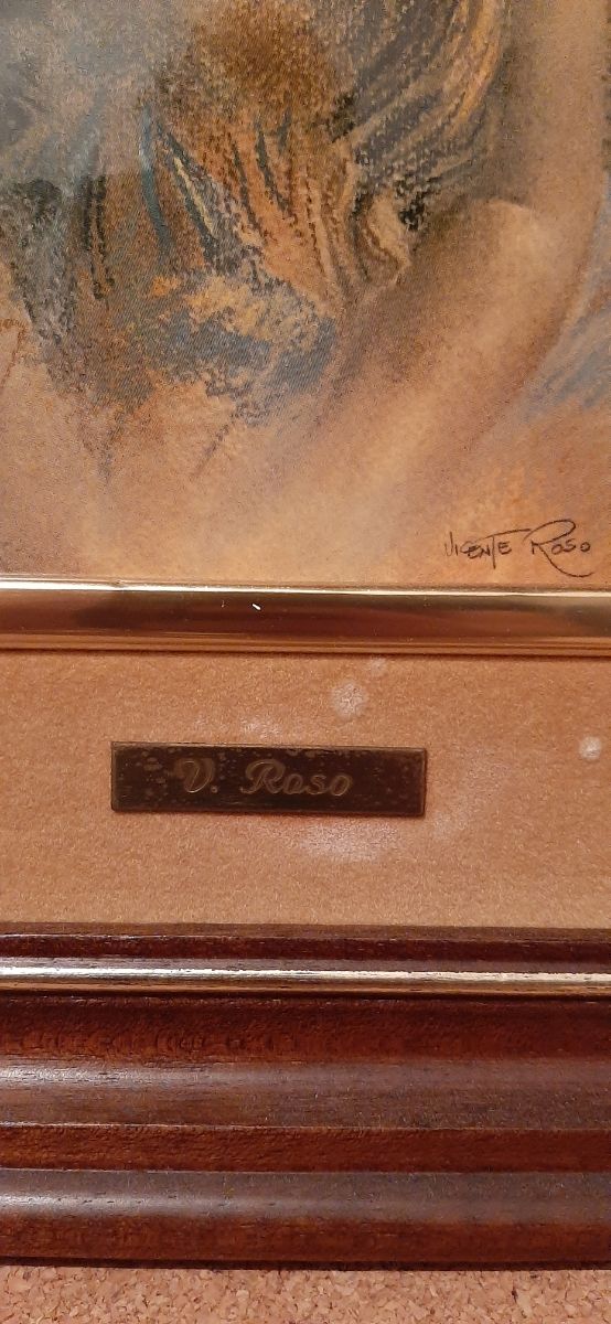 Cuadros esmalte sobre metal - vicente roso