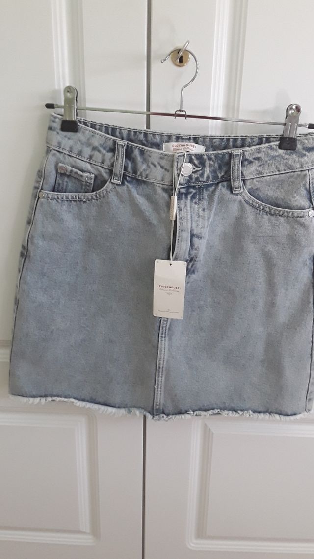 mini falda vaquera talla 38