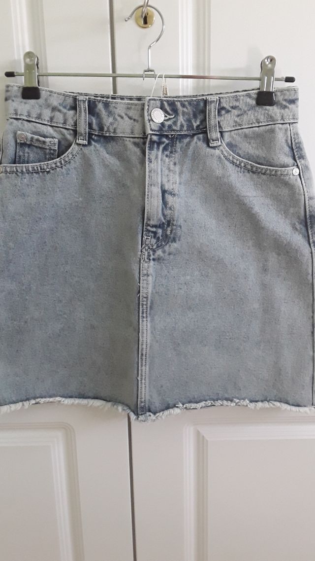 mini falda vaquera talla 38
