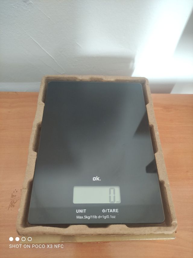bascula marca ok 5 kg