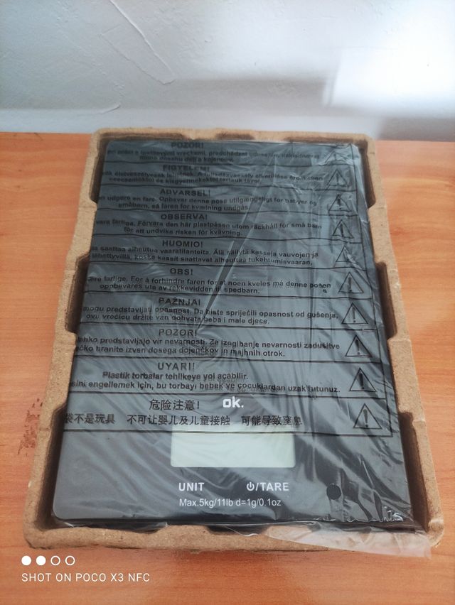 bascula marca ok 5 kg