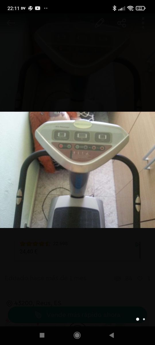 maquina gimnasia vibración