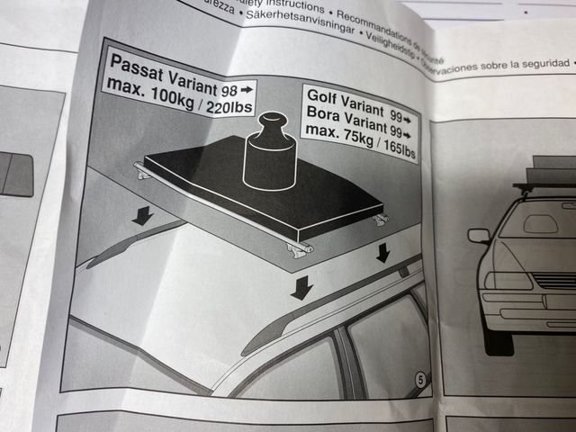 Portapacchi originale Volkswagen