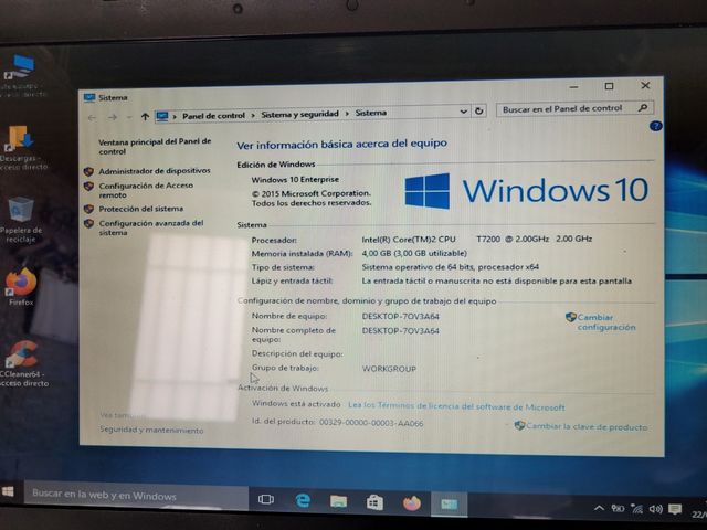 PORTATIL toshiba notebook satellite A100
