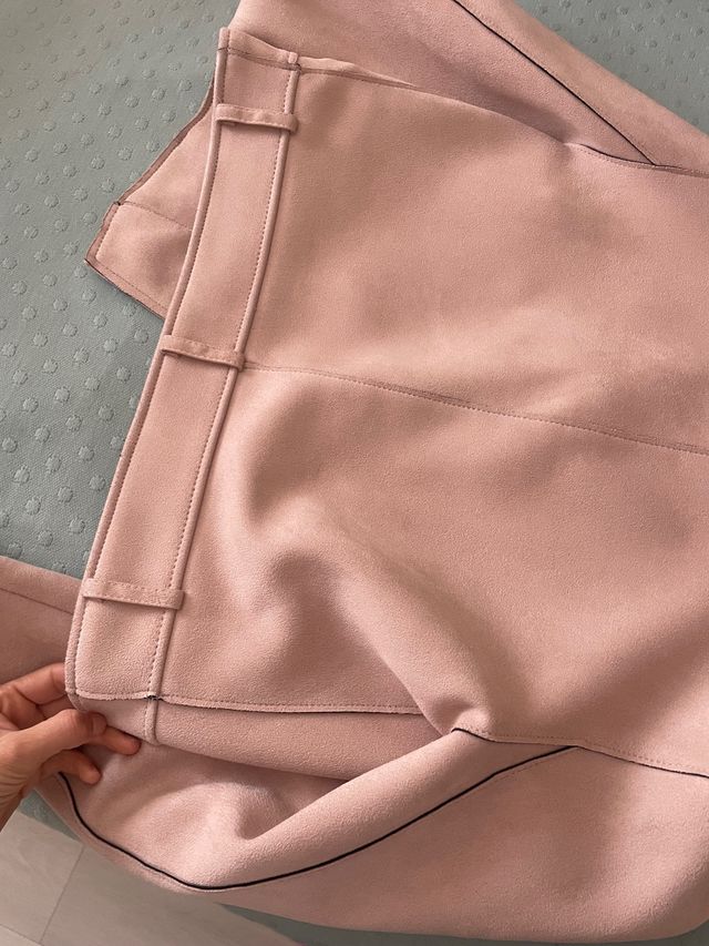 Chaqueta piel vuelta / napa zara