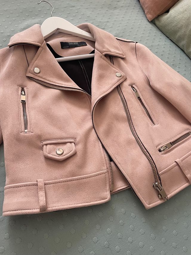 Chaqueta piel vuelta / napa zara