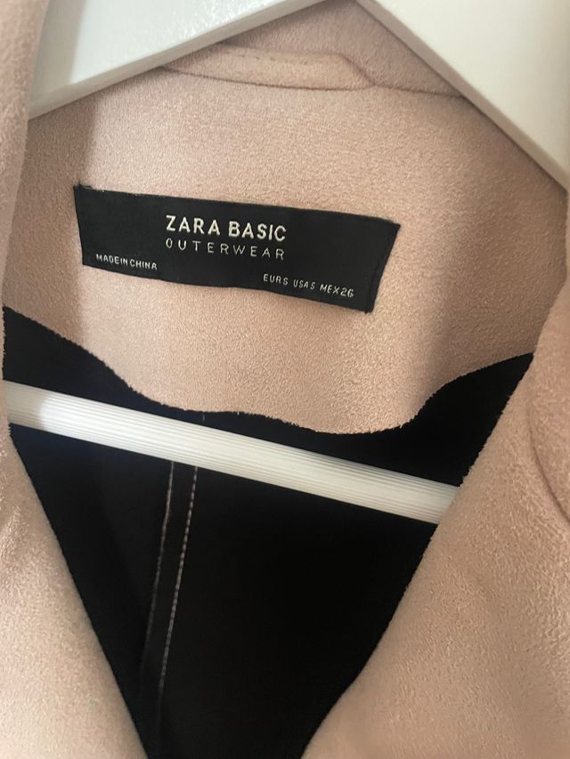Chaqueta piel vuelta / napa zara