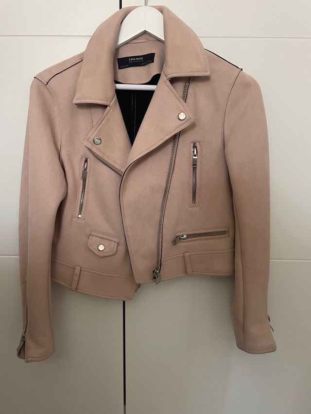 Chaqueta piel vuelta / napa zara