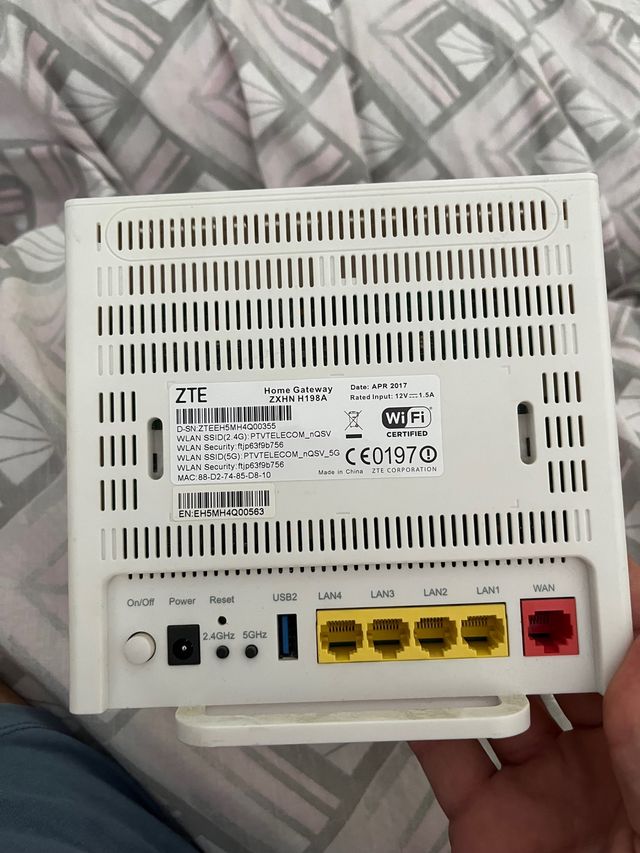 Zte home gateway zxhn h198a de segunda mano por 6 EUR en Zaragoza en