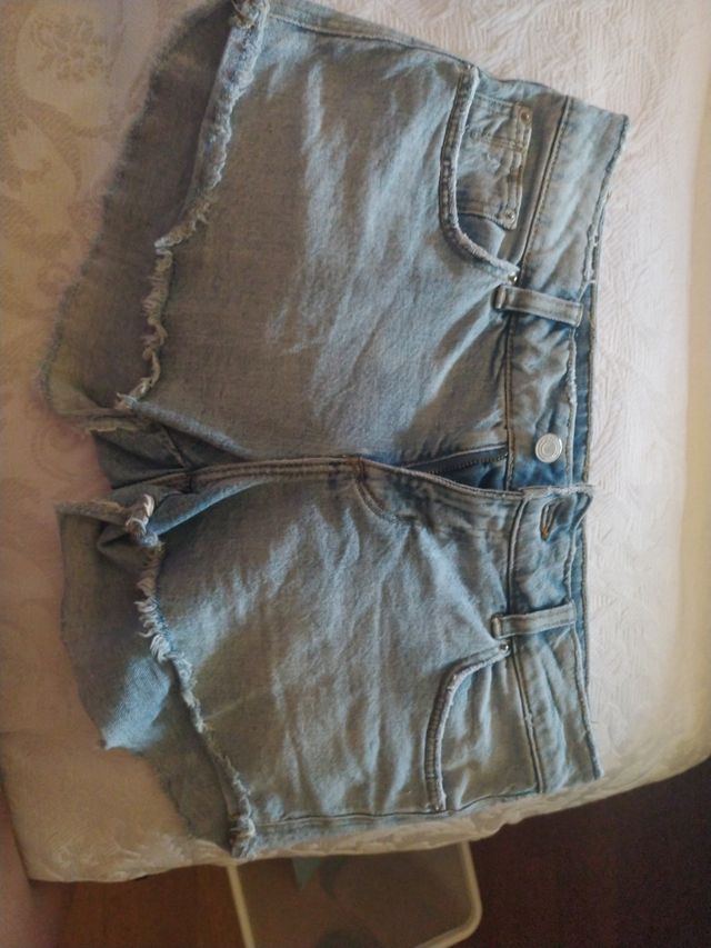 Pantalones cortos vaqueros azules Zara