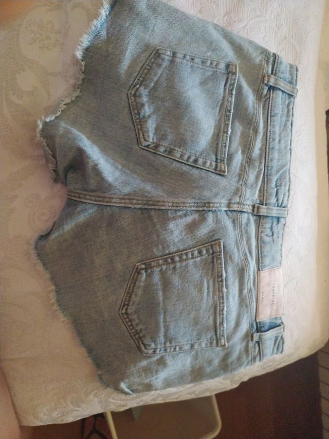 Pantalones cortos vaqueros azules Zara