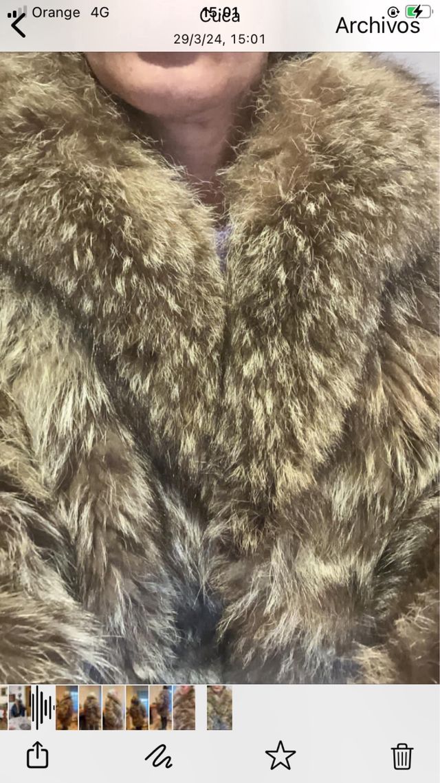 Chaquetón piel marmota talla 42