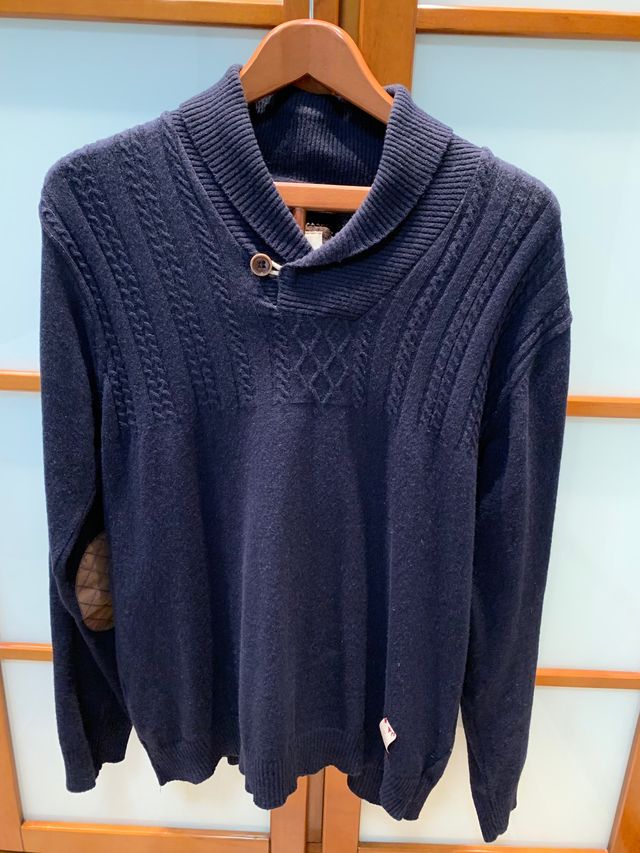 Suéter hombre manga larga con Coderas